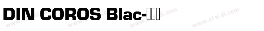 DIN COROS Blac字体转换